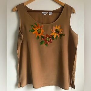 DORMAN Vintage Silk Hand Painted Tank Top